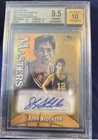 2024 John Stockton Topps Finest Masters Gold Refractor Auto /50 SSP 🔥 BGS 9.5