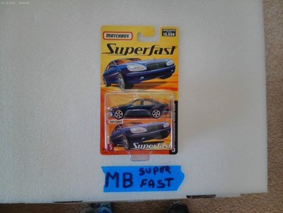 MATCHBOX SUPERFAST MERCEDES BENZ S500 # 5 BLUE NEW SEALED PACK MB