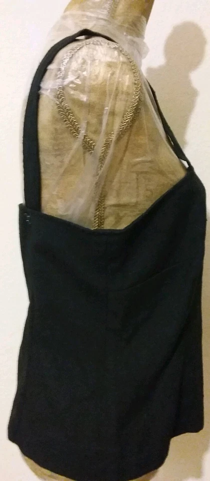 Blusa Vintage Personal Negra Ajustable con Tirantes al Hombro Talla 14  Foto 2 de 4