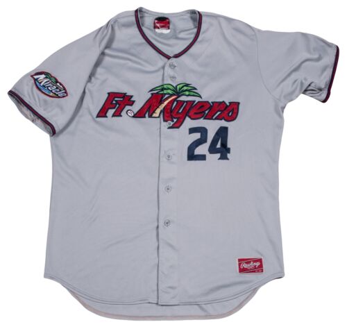 2013 Miguel Sano Pre Rookie Game Used Fort Myers Miracles Twins Jersey Team COA - Picture 3 of 9