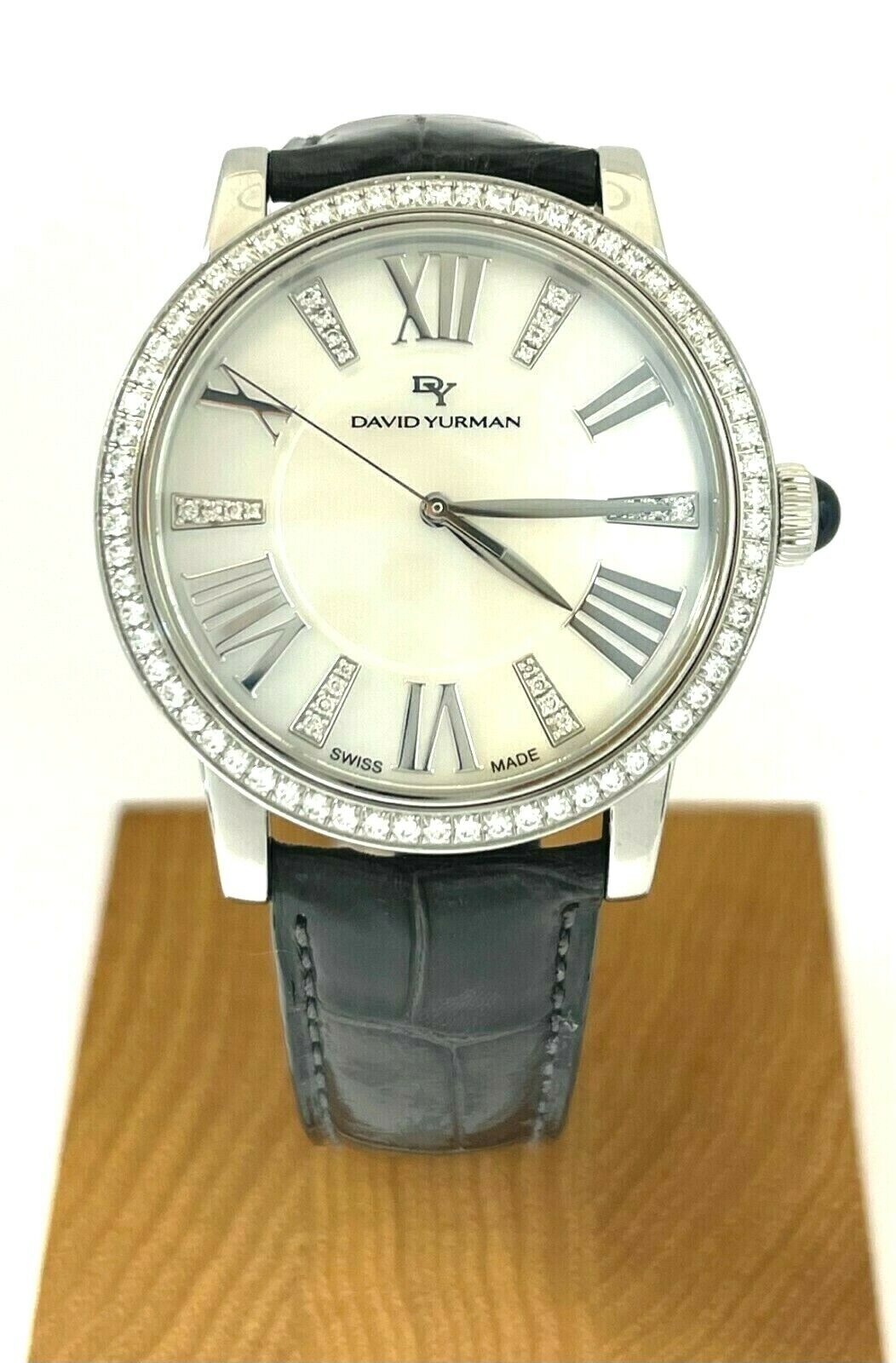 David Yurman Diamonds & Mother of Pearl Watch - 38mm - T 716 - Retail $6800.00