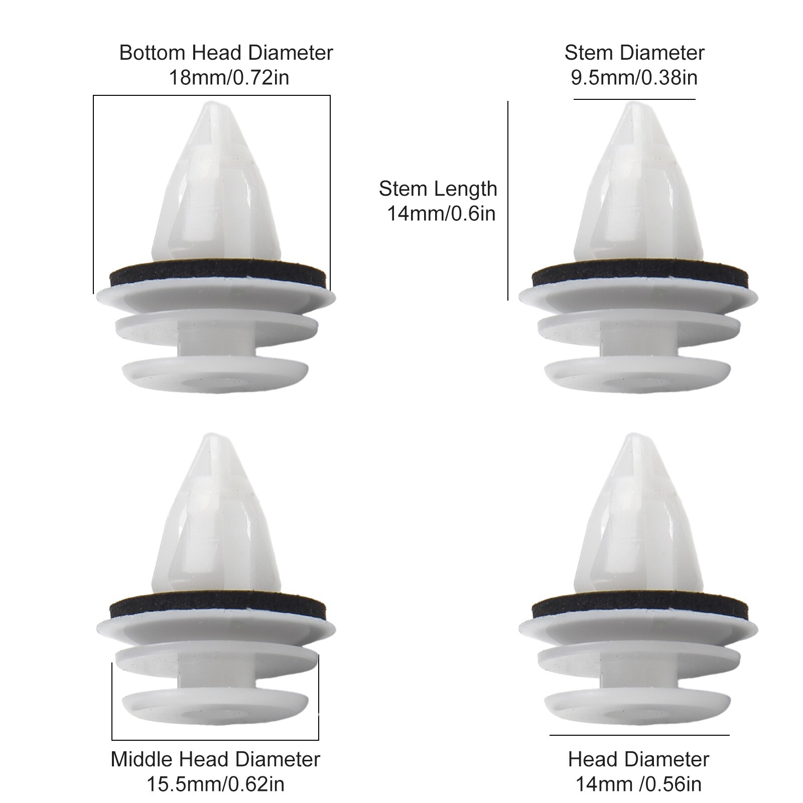 OEM Style Retainer Clips for BMW 3 5 Series F23 E82 E46 F30 Pack of 50 eBay