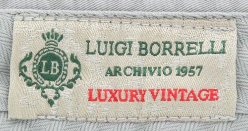 Luigi Borrelli Grigio Pantaloni - Extra Slim - 36/52 - (10SLIMCERNP012FANGO) - Foto 4 di 4