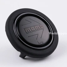 MOMO Black EDITION JDM Car Sport Racing Steering Wheel Horn Button+Retainer Ring