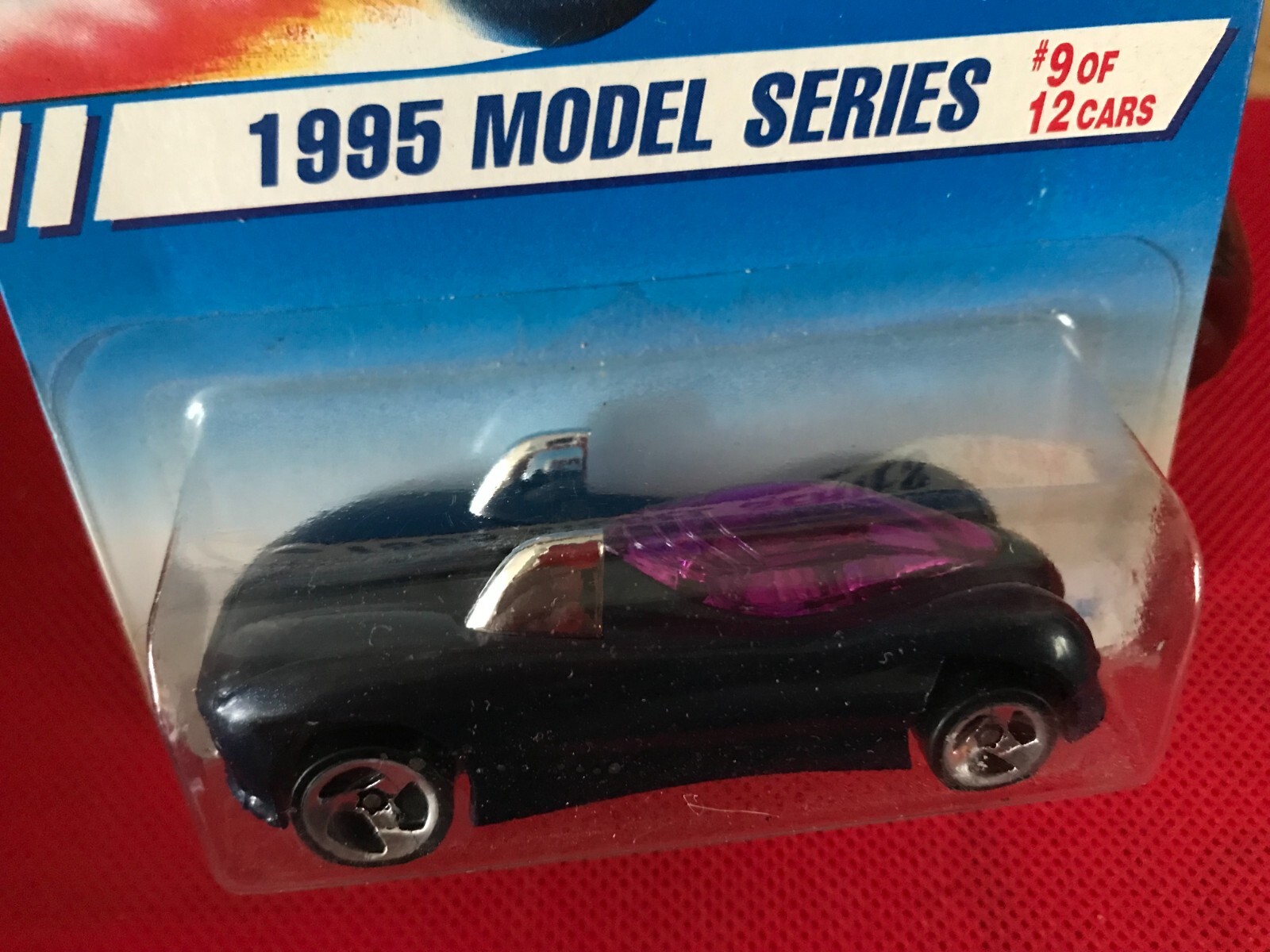 1995 Hot Wheels #349 Models Series 9/12 POWER PIPES Drk Blue w/Chrome B551