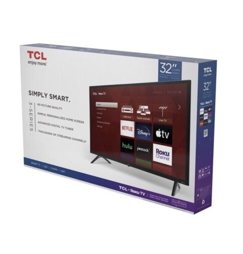 tcl Roku tv 32 inch Smart TV 32” - Afbeelding 1 van 2