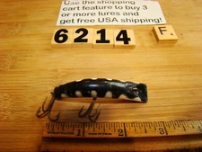U6214 F LAZY IKE BLACK AND WHITE FISHING LURE