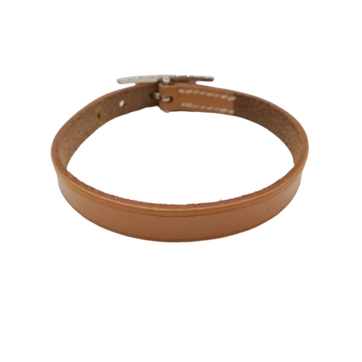 Authentic HERMES Hapi 3 Bracelet Light Brown Leather Authentic HERMES Hapi 3 Bracelet Light Brown Leather