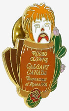Rose Parade 1986 Rodeo Clowns Calgary Canada 97th Tournament of Roses Lapel Pin