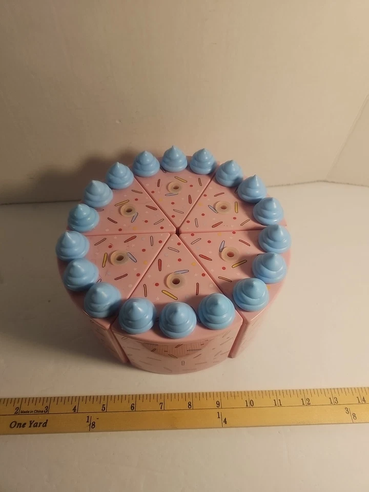  (6) PIECE OF CAKE TUMBLERS Cups  Birthday Cake Drinking Cups . READ DESCRIPTION - Image 2 of 4