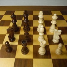 CHESS WOOD PIECES SET COMPATIBLE SCISYS SAITE...
