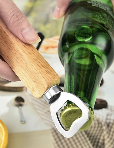 wooden beer bottle opener, Bartender Bottle Opener - Picture 7 of 8