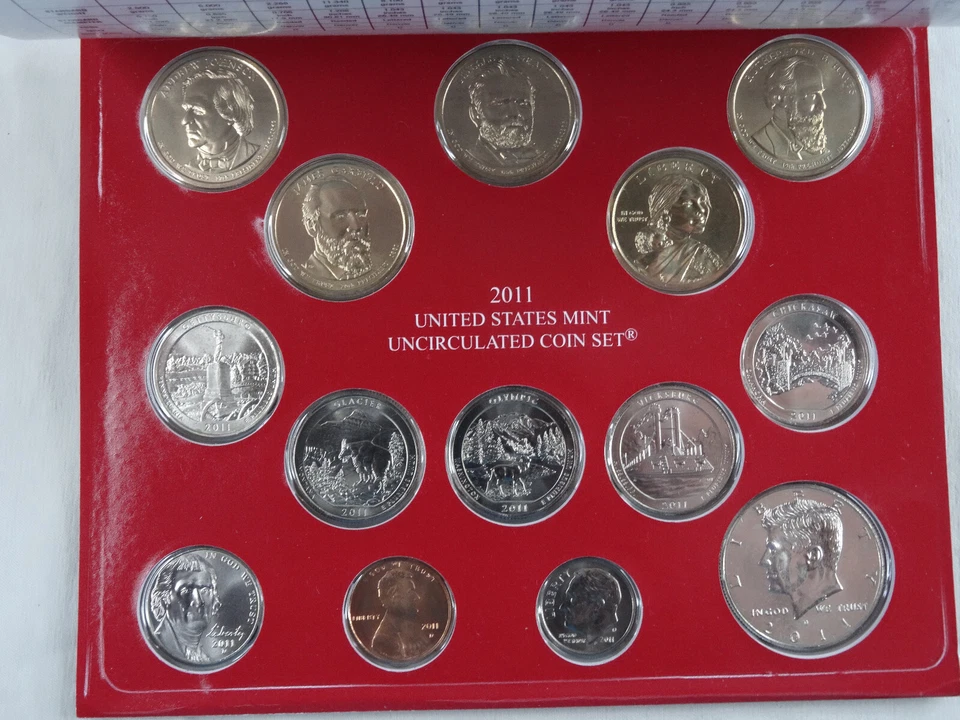 2011 P & D US Mint Set Uncirculated 28 Coins OGP Original Mint Packaging - Image 4 of 4