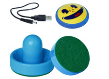 Rechargeable Floating Air Hockey Pucks for Any Flat Surface, Open Box-New.