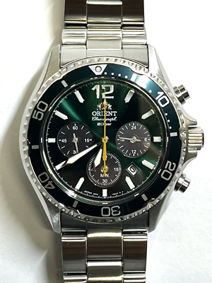 ORIENT Mako Solar Chronograph RN-TX0204E Men's Watch Sapphire