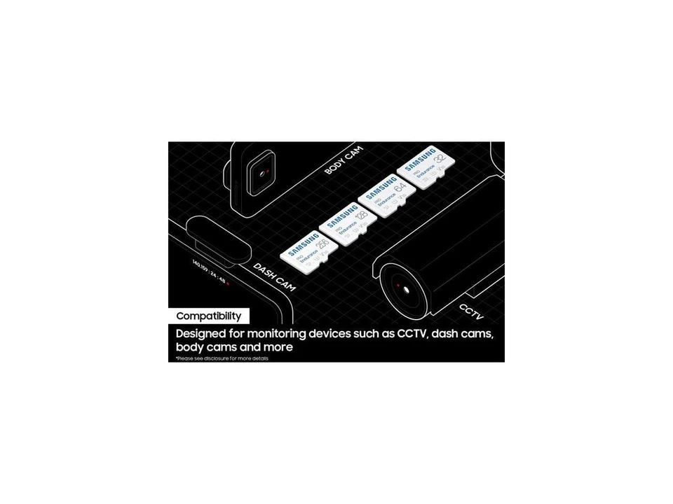 Samsung PRO Endurance 32GB 64GB 128GB 256GB microSD microSDXC micro SD Card - Image 2 of 2