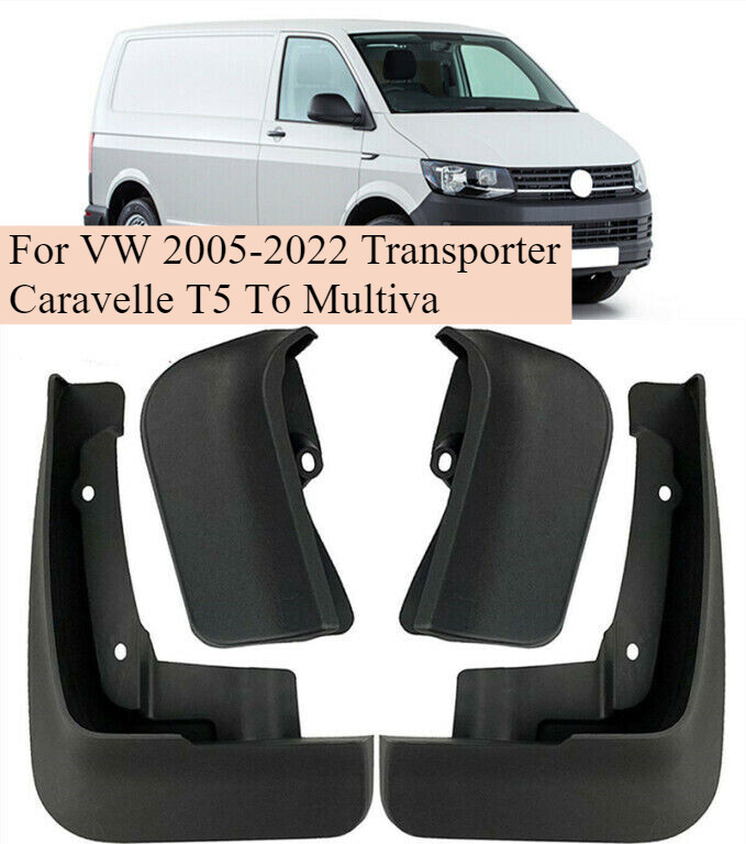 New Splash Guards Mud Flaps For VW 2005-2022 Transporter Caravelle