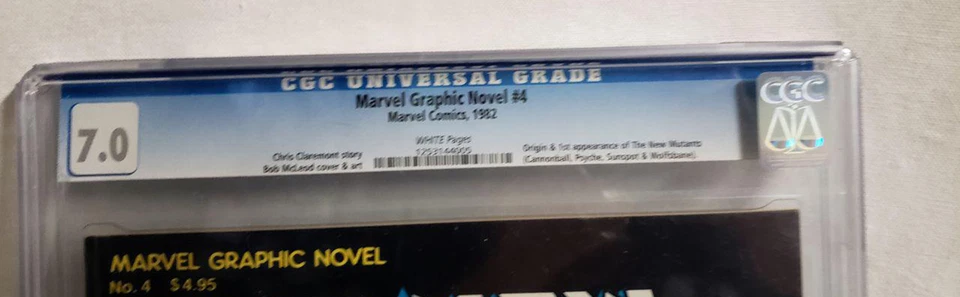 Novela gráfica Marvel New Mutants 4 1982 en estado bastante bueno 1st New Mutants CGC 7.0 Foto 4 de 4