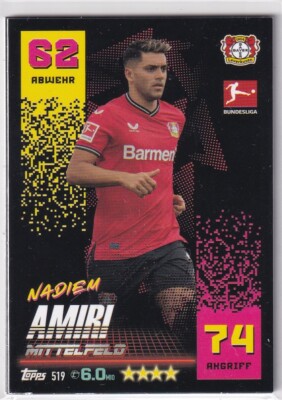 Topps Match Attax Bundesliga 22/23 Nr. 519 Nadiem Amiri