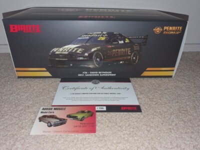 1:18 Biante Ford KGR Mustang Penrite #26 David Reynolds 2021 Sandown Black Gold