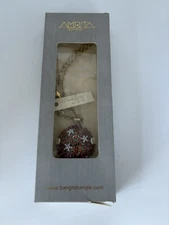 New! Amrita Singh Coral Color Stone With Rhinestone Stars