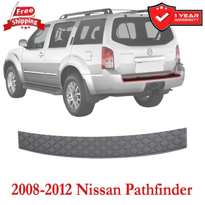 Bumper Face Bar Step Pad For 2008-2012 Nissan Pathfinder Rear Black NI1191103