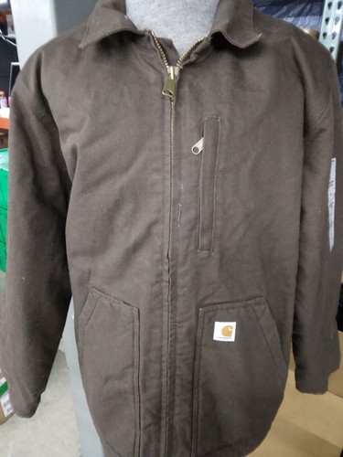 Loose Fit Washed Duck Sherpa-lined Coat 