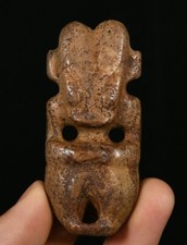 China Hongshan Culture Old Jade Fengshui Sun God Sun-god Helios Amulet Pendant