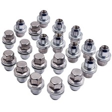 20 Radmuttern for Land Rover Discovery 3, 4 & Range Rover Sport +Edelstahl Kappe