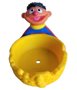 Vintage Sesame Street Jim Henson Ernie Cereal Bowl Holder 1996