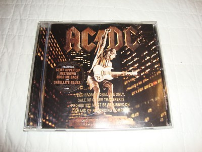 ac/dc Stiff Upper Lip promotional cd