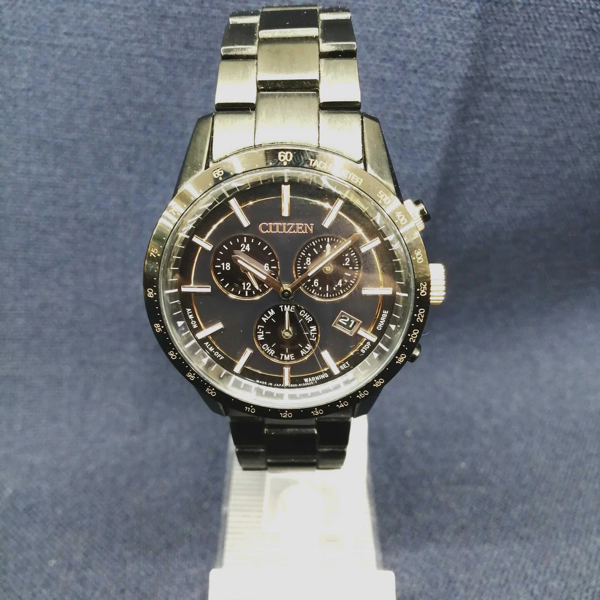 Citizen Eco-Drive E820-SO98173 Chronograph Date St.Steel 10Bar Quartz Mens  Watch