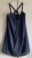 Leon Max Limited Edition Halter Dress - Navy - Size Medium
