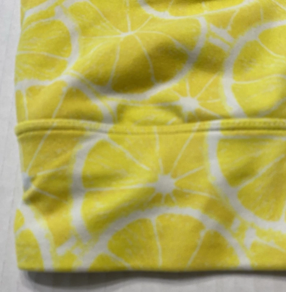 Top deportivo Wild Fox Sweat espalda deportiva amarillo limón pequeño para mujer Foto 2 de 4