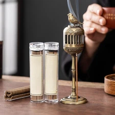 Incense Burner Censer Burner Metal Simple Collection Gift Decor Cone Holder for