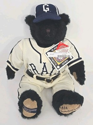 Cooperstown Bears 1938 Homestead Grays Teddy Bear Tags Box