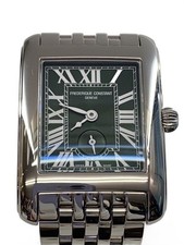 FREDERIQUE CONSTANT Classic Carree Green Watch Near Mint JAPAN