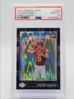 JAYDEN DANIELS 2024 DONRUSS OPTIC RATED ROOKIE PURPLE SHOCK E RC PSA 10 Q0004
