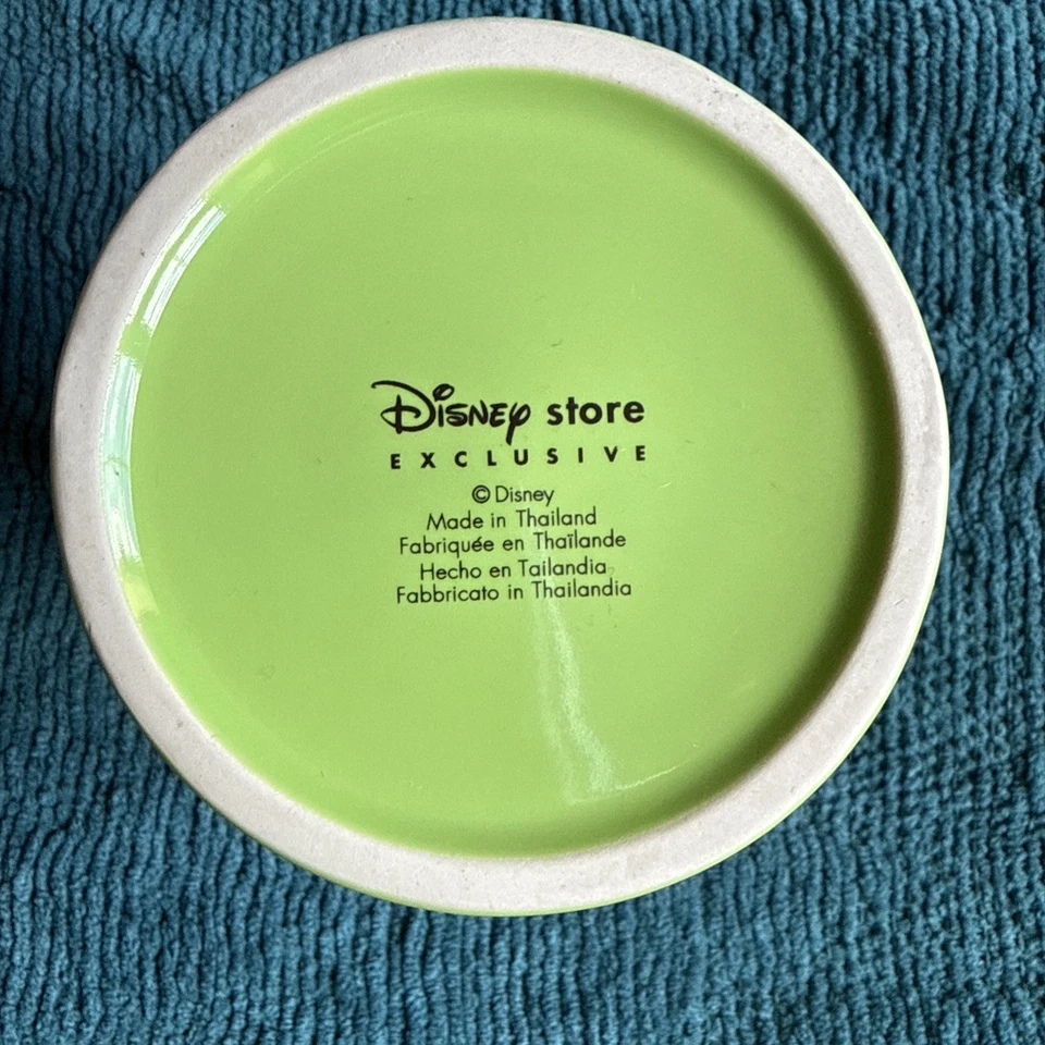 Disney Store Grumpy 3D Mug Snow White Seven Dwarfs Green Ceramic Retired Design - Image 3 of 4
