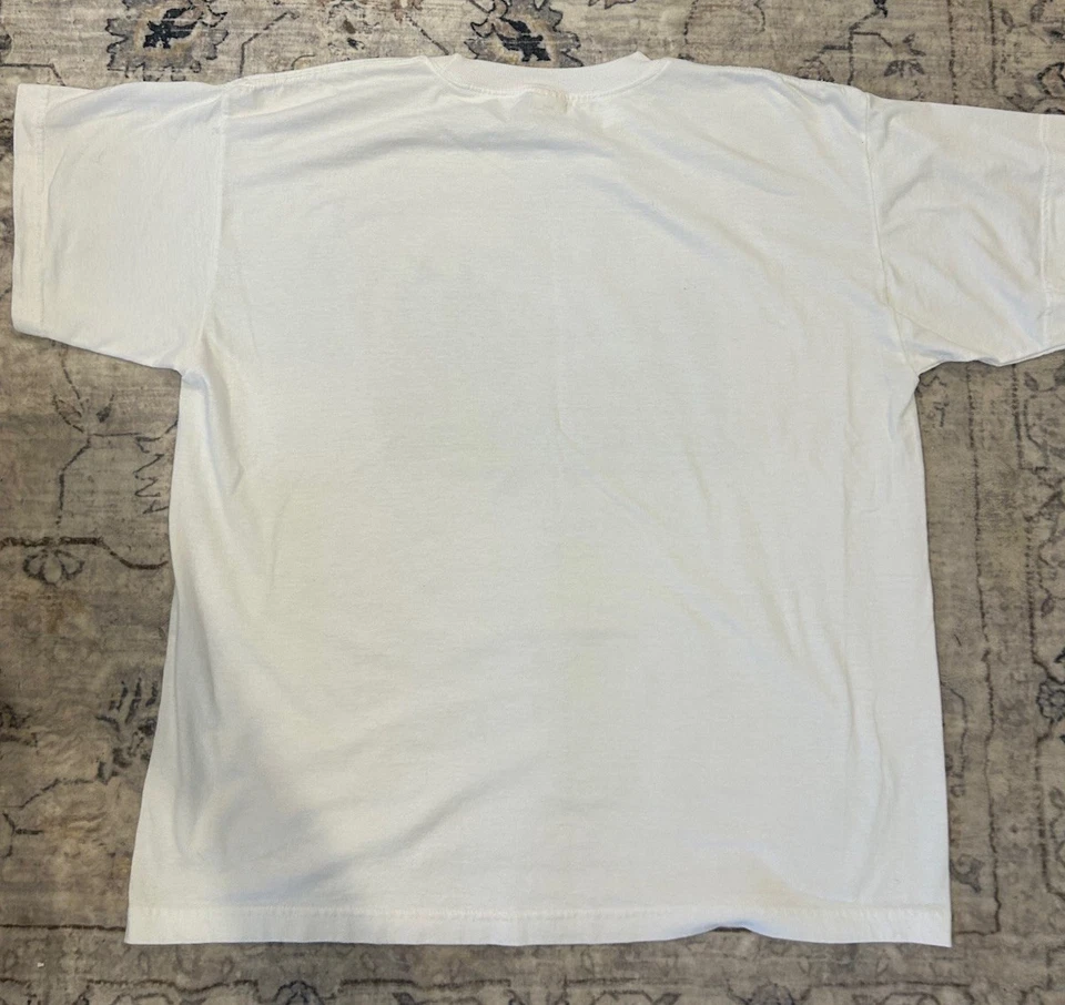 Camiseta De Colección Delfín Blanca Talla XXL 2000 Steve Sundram Y2K Foto 4 de 4