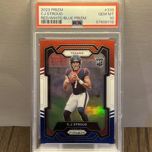 2023 Panini Prizm - Rookies C.J. Stroud #339 Red White & Blue Prizm (RC)