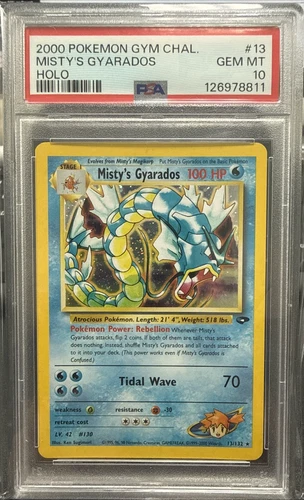 2000 Pokemon MISTY'S GYARADOS Gym Challenge Set 13/132 PSA 10 ***LOW POP 162***