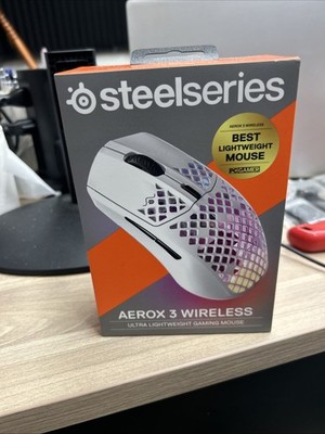 SteelSeries Aerox 3 Snow Wireless Gaming Mouse Ultra-Lightweight
