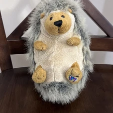 Ganz HM130 Webkinz Hedgehog Brown Tan Gray Stuffed Animal Plush Toy NO CODE