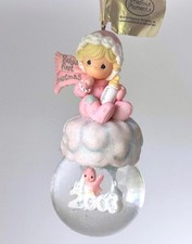 Precious Moments Baby's First Christmas Snow Globe Ornament