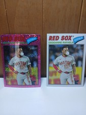 2026 Topps Heritage - Ceddanne Rafaela #397 Chrome Pink Sparkle Refractor