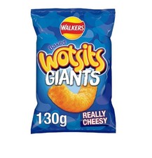 Walkers Wotsits Giants Cheese Sharing Bag Crisps 130g Free Postage