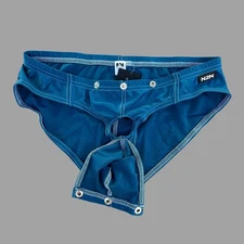 N2N Bodywear Men teal blue Titan sport swim brief swimwear underwear size M L