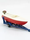Matchbox Lesney 48b Sports Boat and Trailer BPW short tow vintage toy car 1