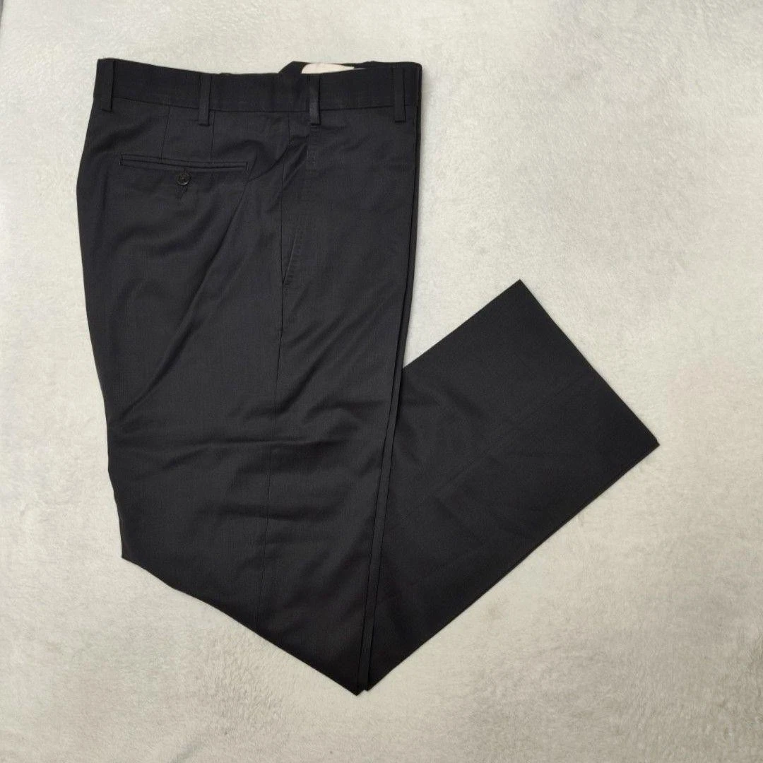 zanella classic wool dress pants Parker Platinum Super 130s Gab Trouser 40 / Blue